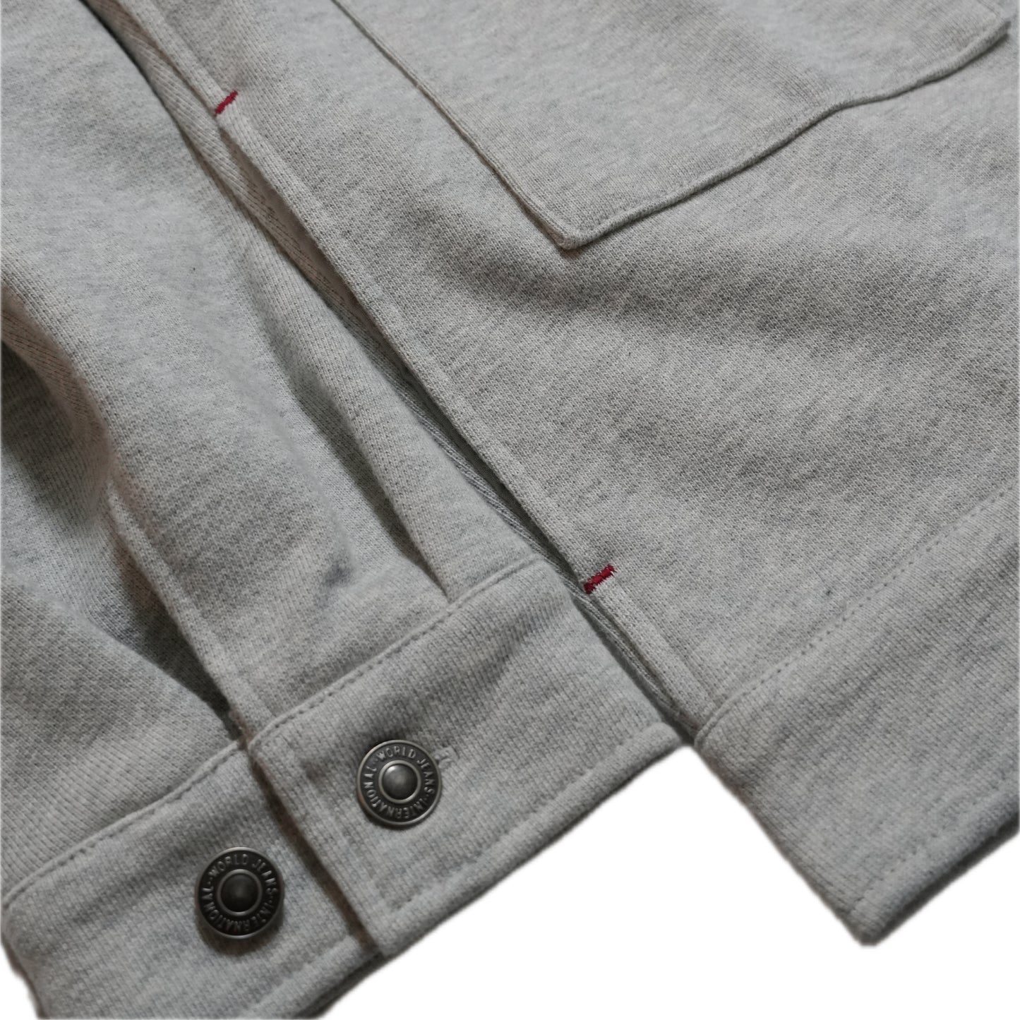 TYPE-001 Sweat Trucker Jacket ASHGRAY