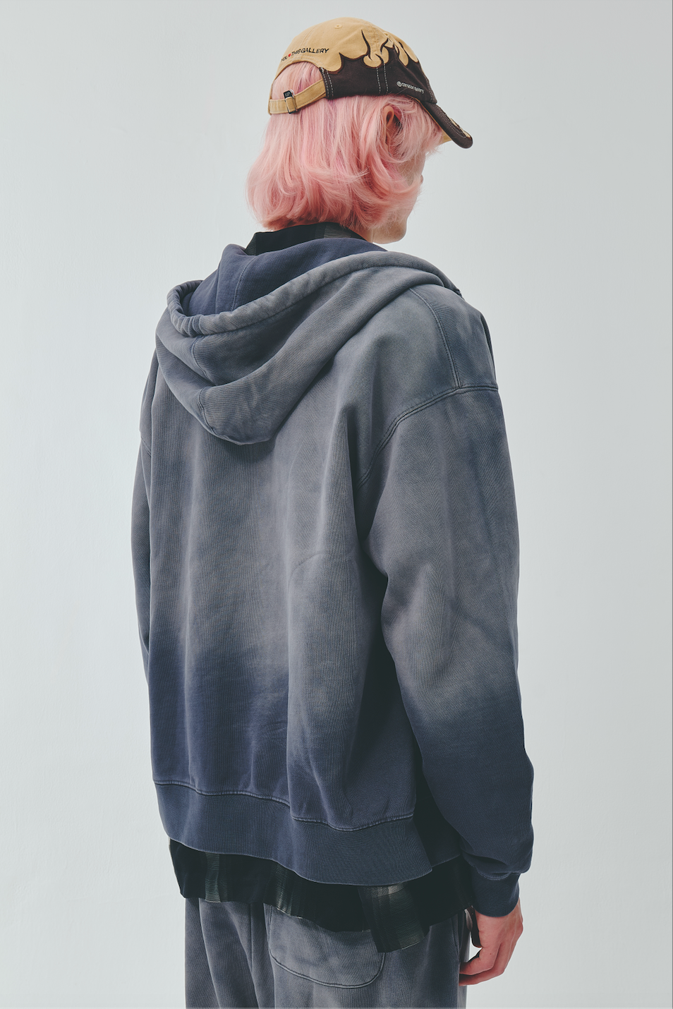 TYPE-003 Faded Heavy Zip Hoodie DARKNAVY