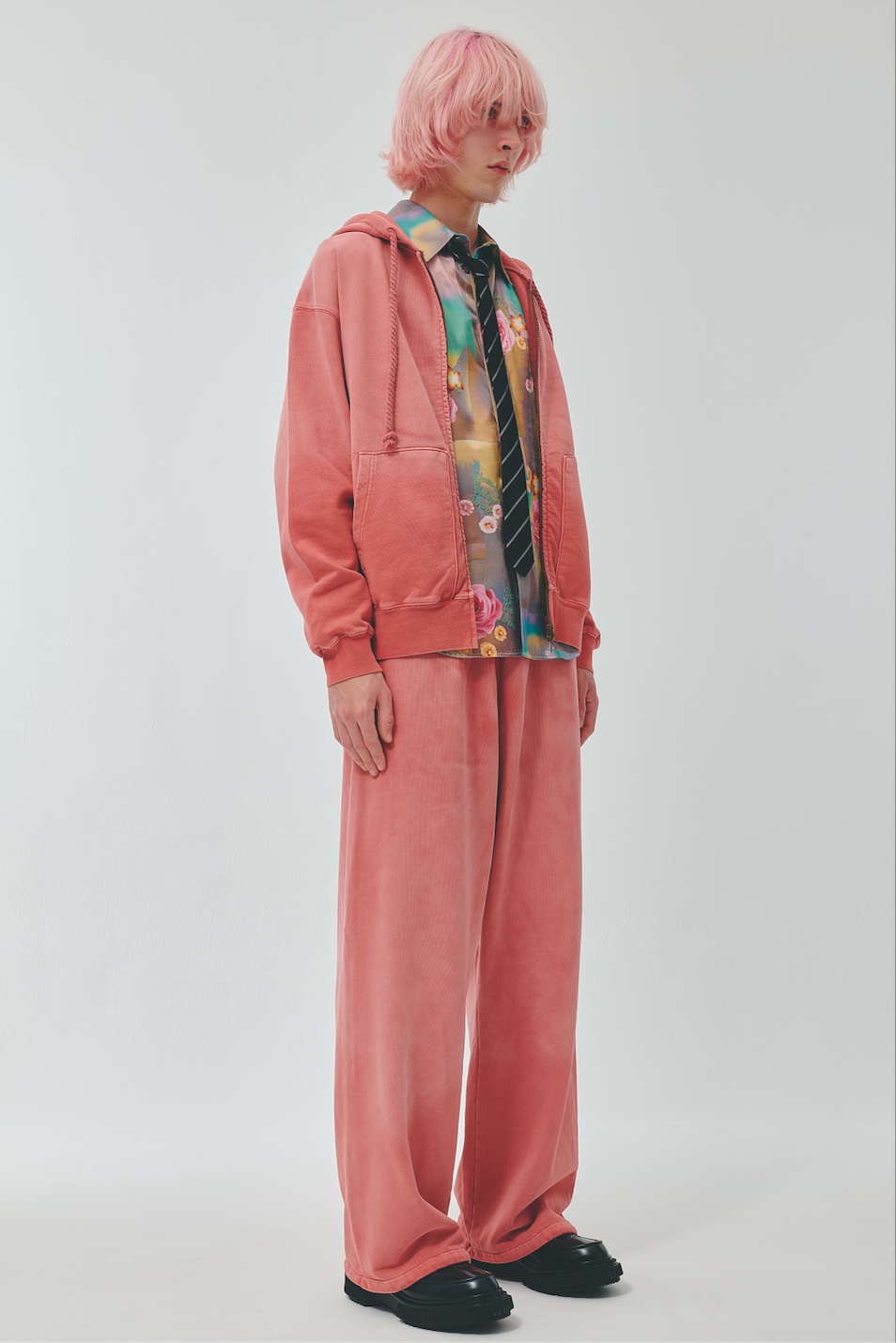 TYPE-004 Faded Heavy Sweat Pants BURGUNDY