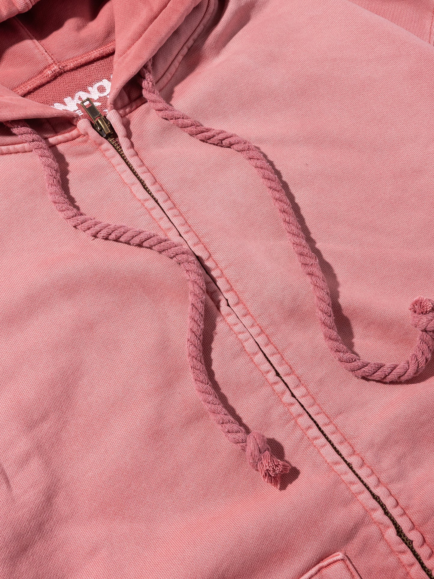 TYPE-003 Faded Heavy Zip Hoodie BURGUNDY