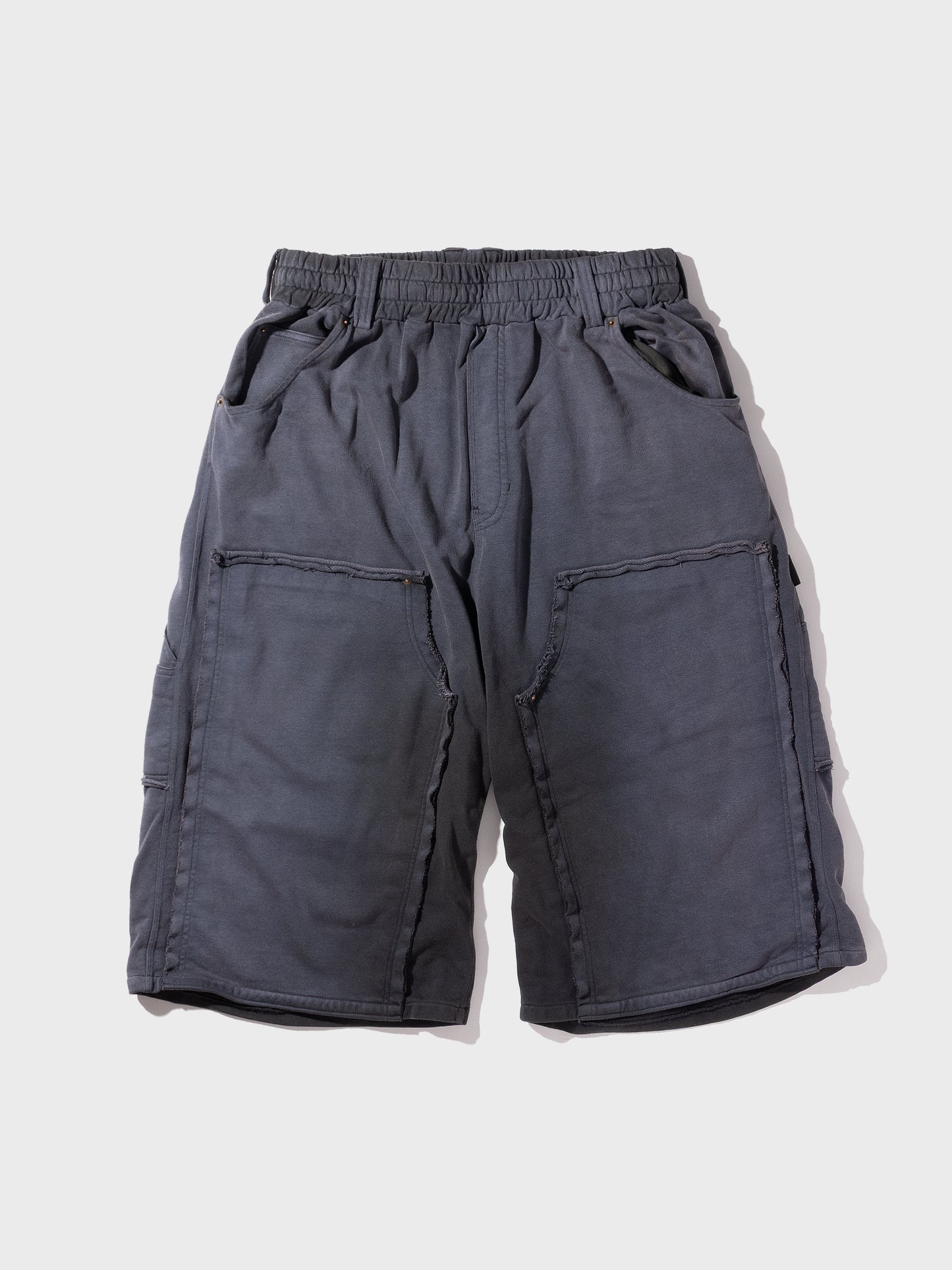 TYPE-005 Double Knee Tactical Sweat Shorts OBSIDIAN