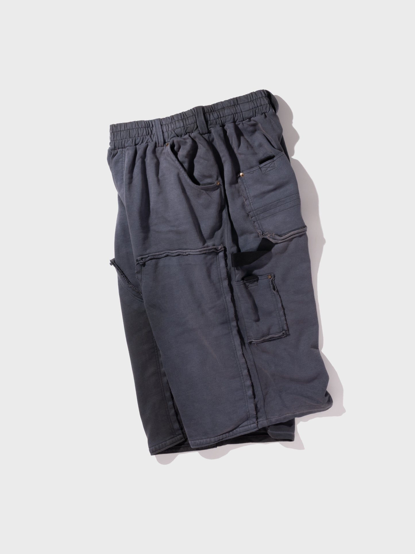 TYPE-005 Double Knee Tactical Sweat Shorts OBSIDIAN