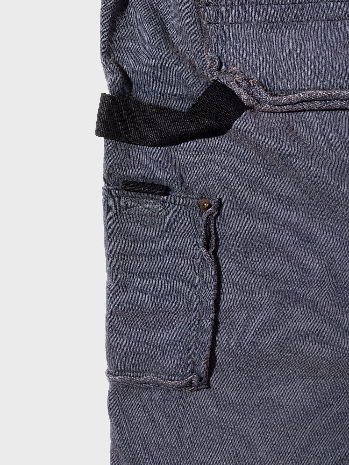 TYPE-005 Double Knee Tactical Sweat Shorts OBSIDIAN