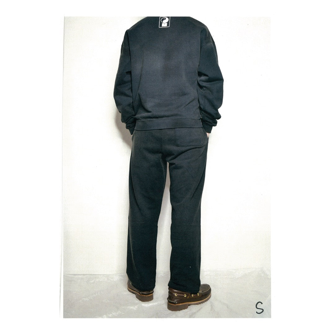 TYPE-000 STRAIGHT SWEAT PANTS BLACK
