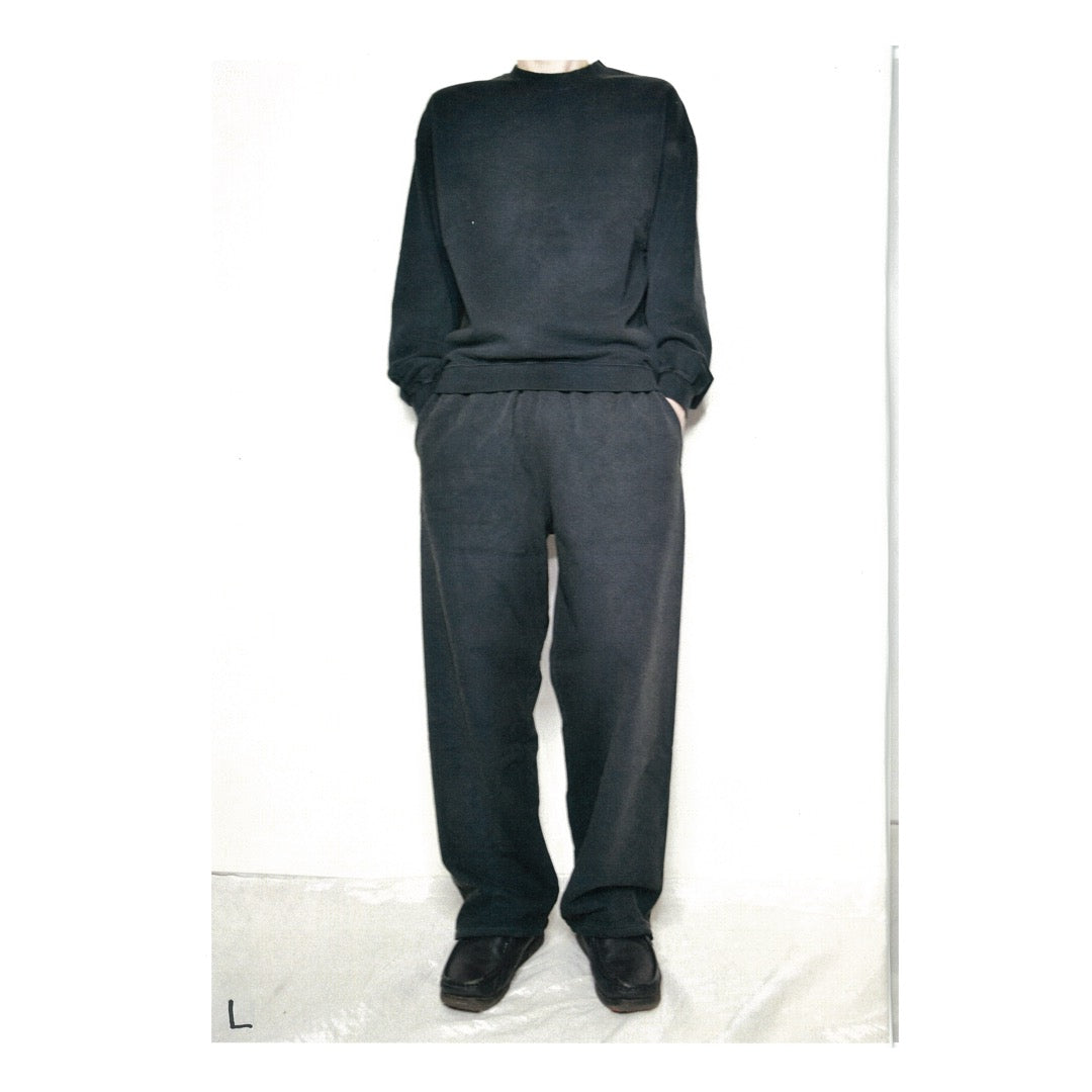 TYPE-000 STRAIGHT SWEAT PANTS BLACK