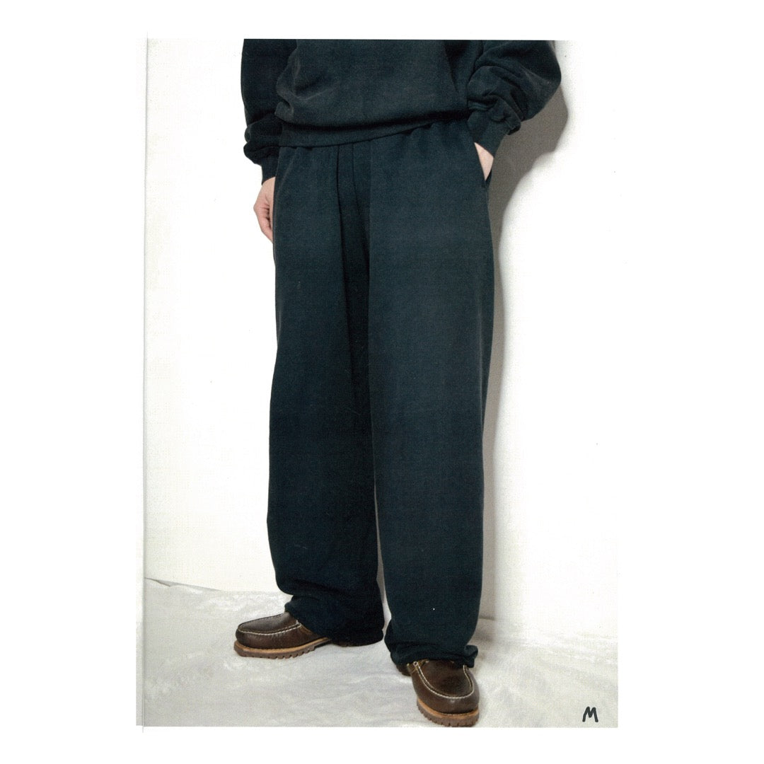 TYPE-000 STRAIGHT SWEAT PANTS BLACK