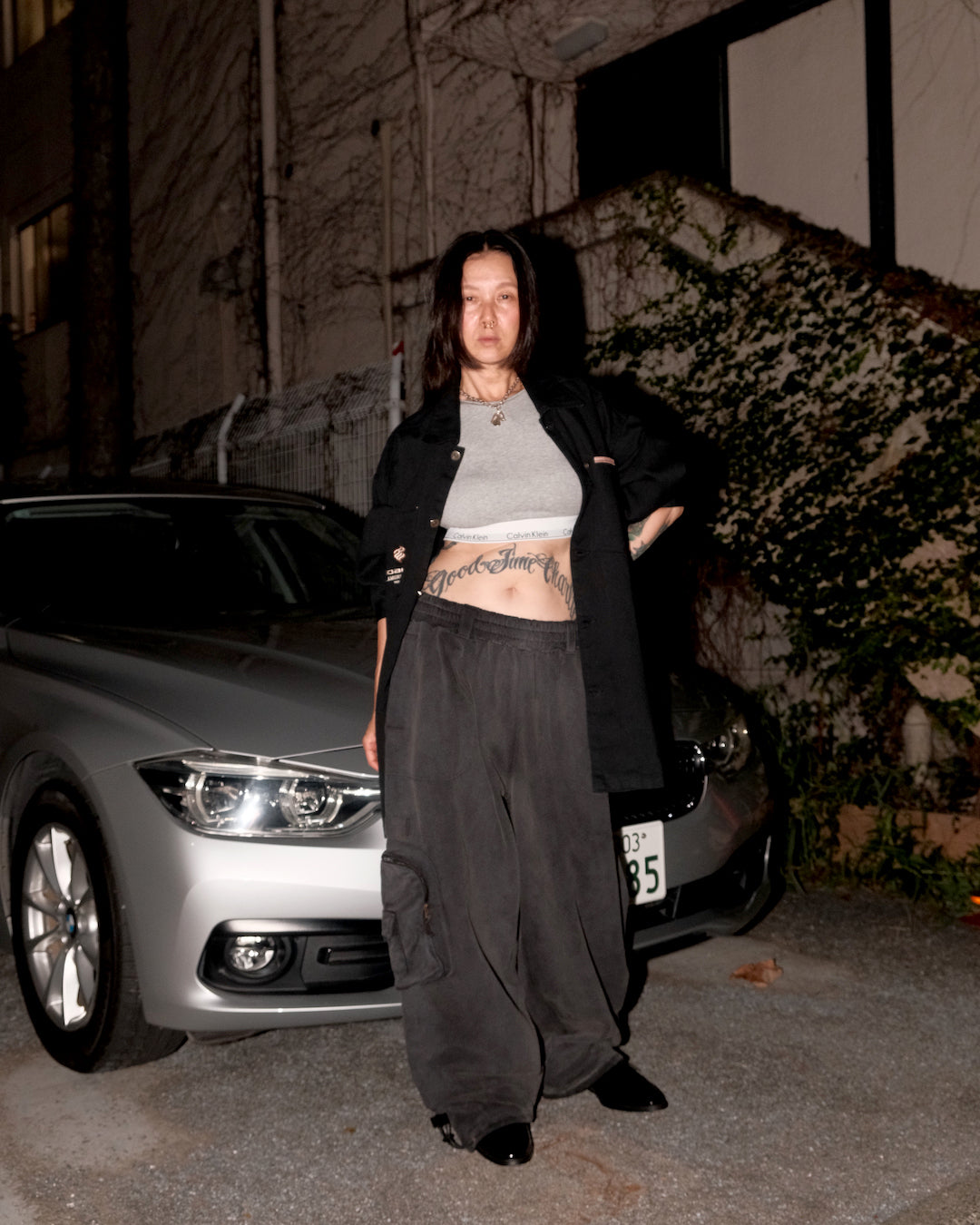 TYPE-002 Giant Pocket Sweat Pants BLACK