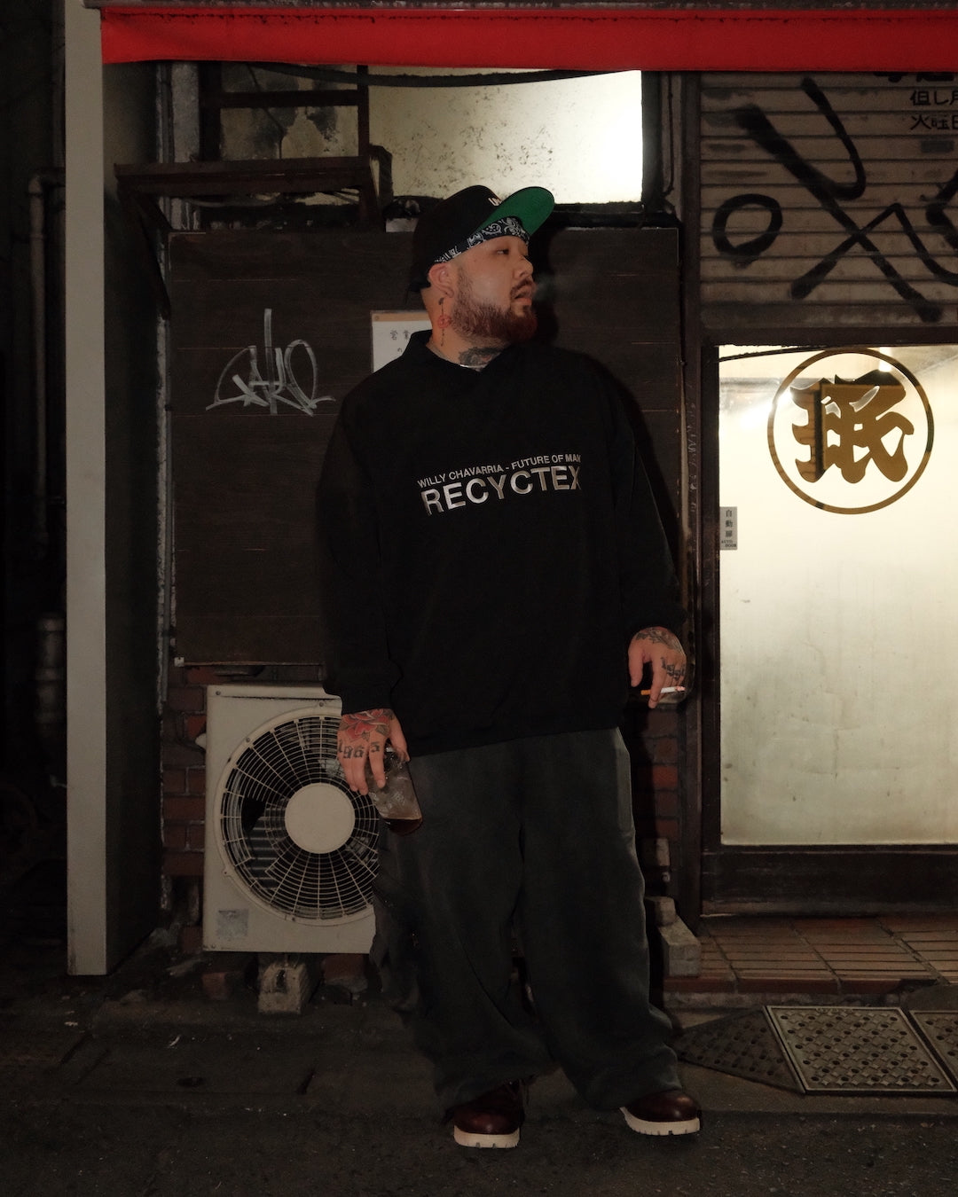 TYPE-002 Giant Pocket Sweat Pants BLACK