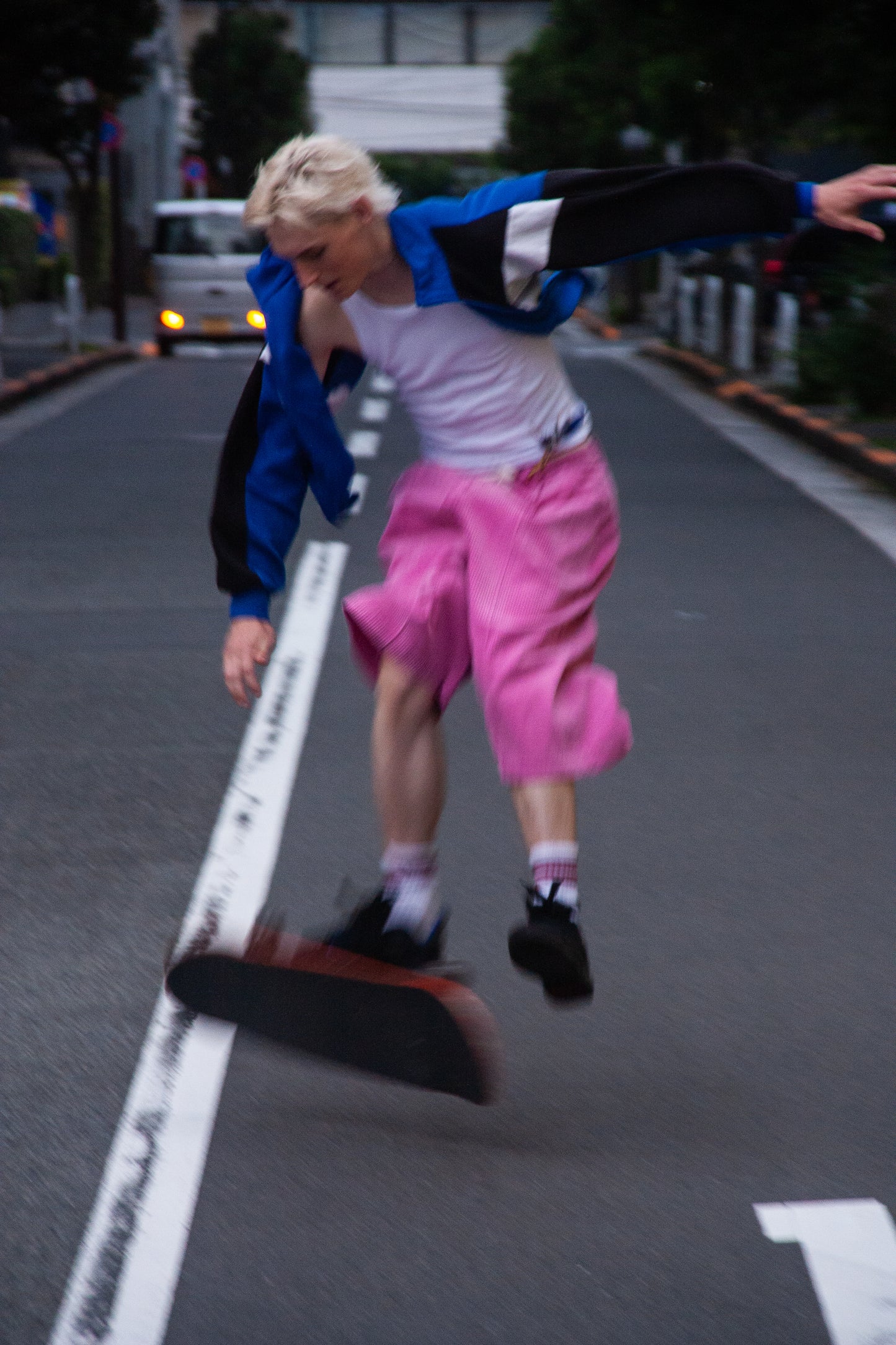 Faded Corduroy BIG Shorts Pink