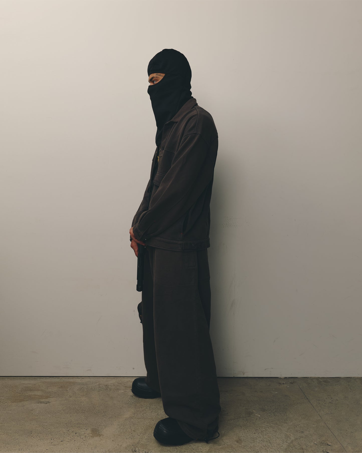 TYPE-001 Sweat Trucker Jacket WASHEDBLACK