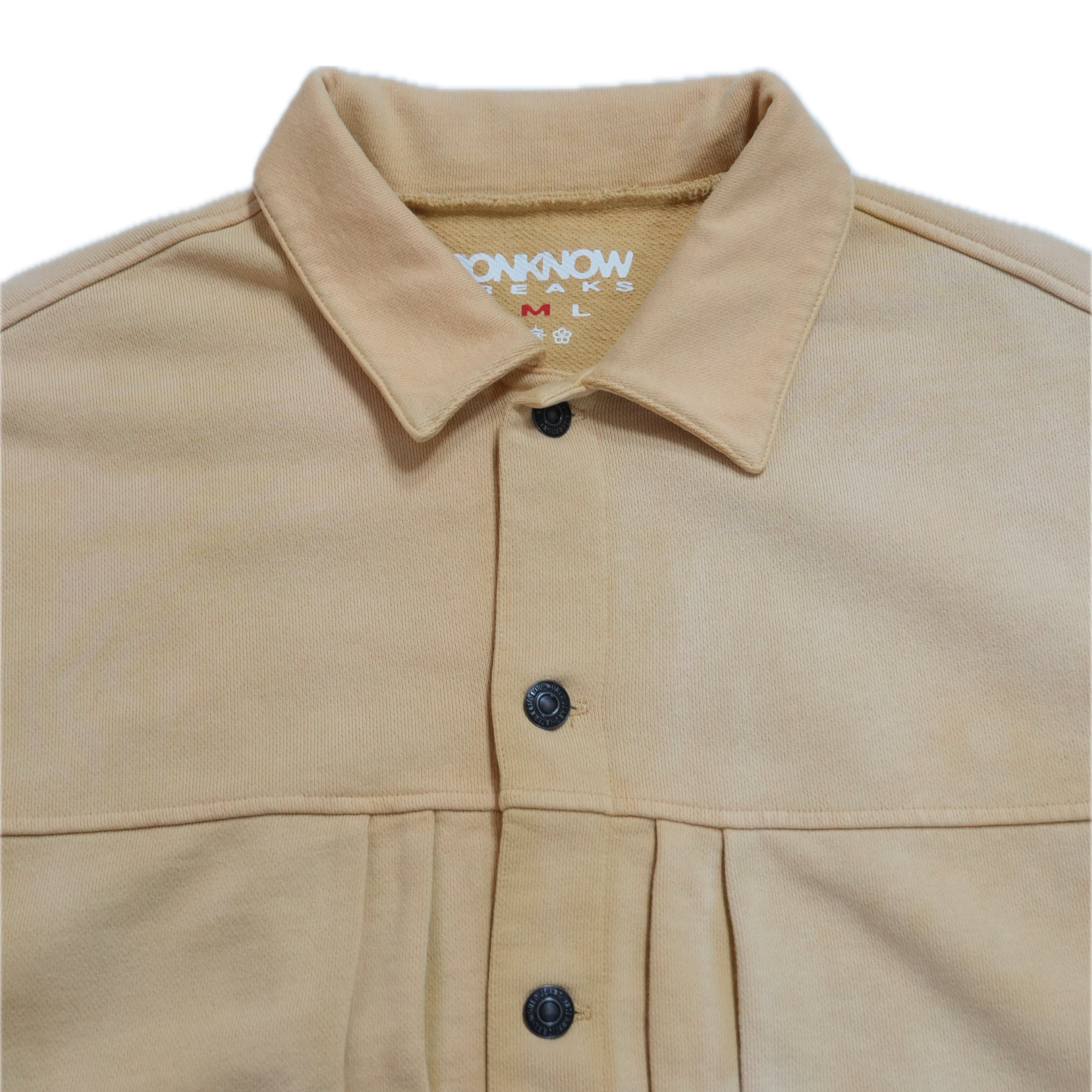 TYPE-001 Sweat Trucker Jacket FADEDYELLOW – BONKNOW FREAKS