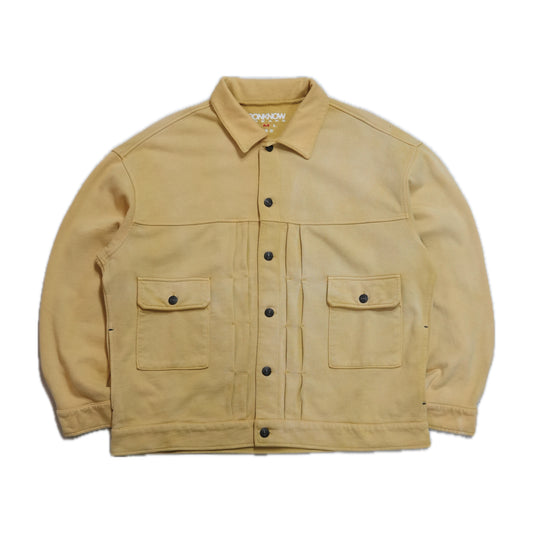 TYPE-001 Sweat Trucker Jacket FADEDYELLOW