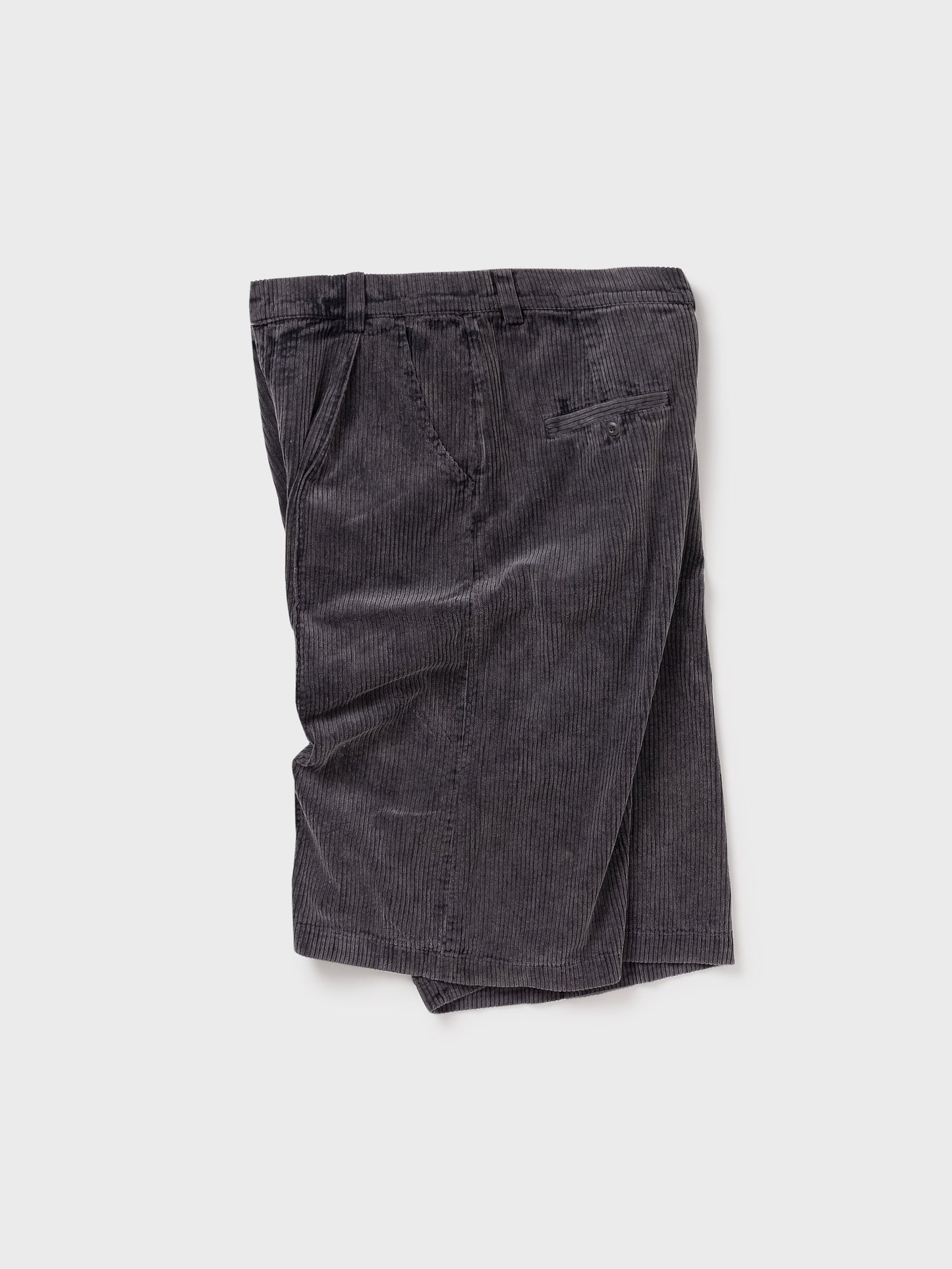 Faded Corduroy BIG Shorts Charcoal