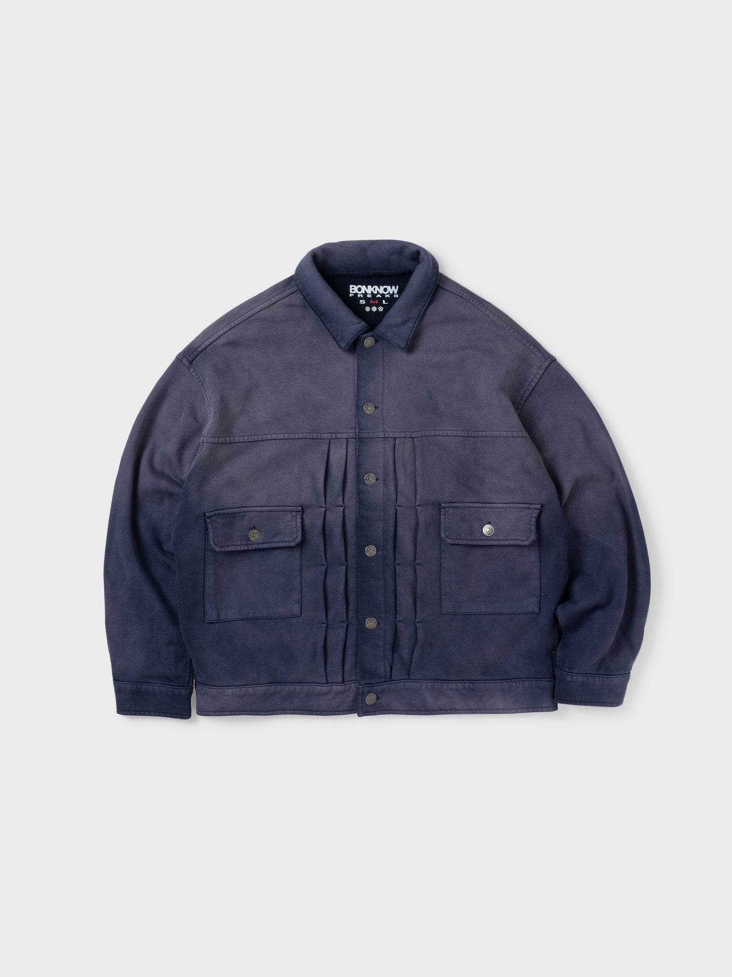 TYPE-001 SWEAT TRUCKER JACKET NAVY