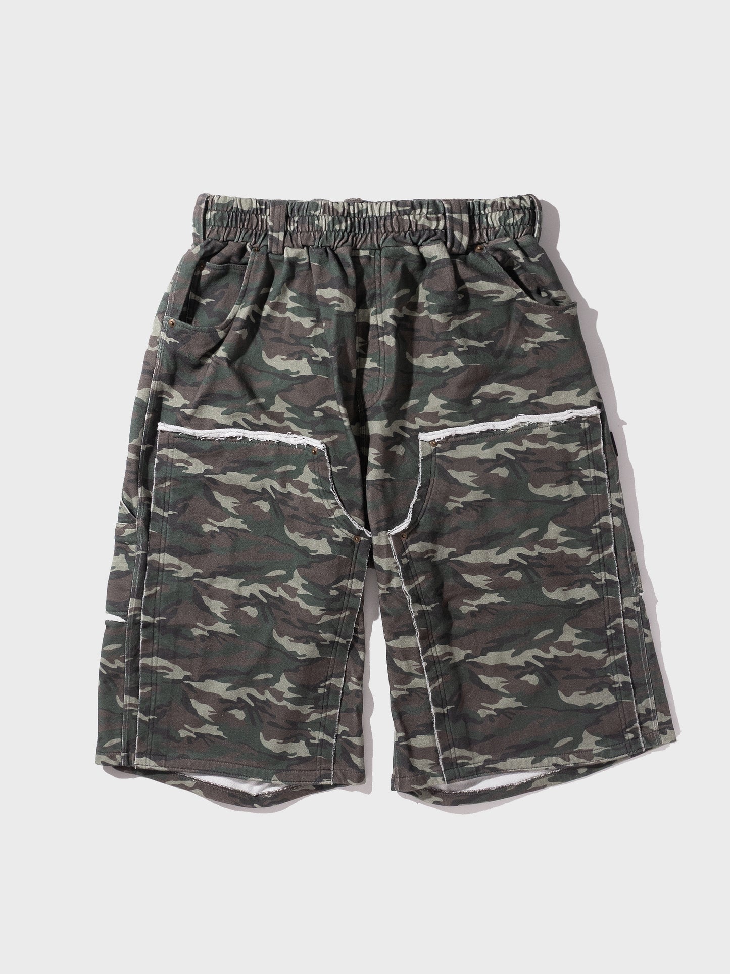 TYPE-005 Double Knee Tactical Sweat Shorts CAMO