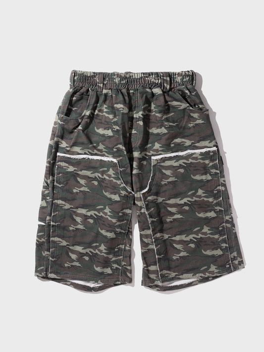 TYPE-005 Double Knee Tactical Sweat Shorts CAMO
