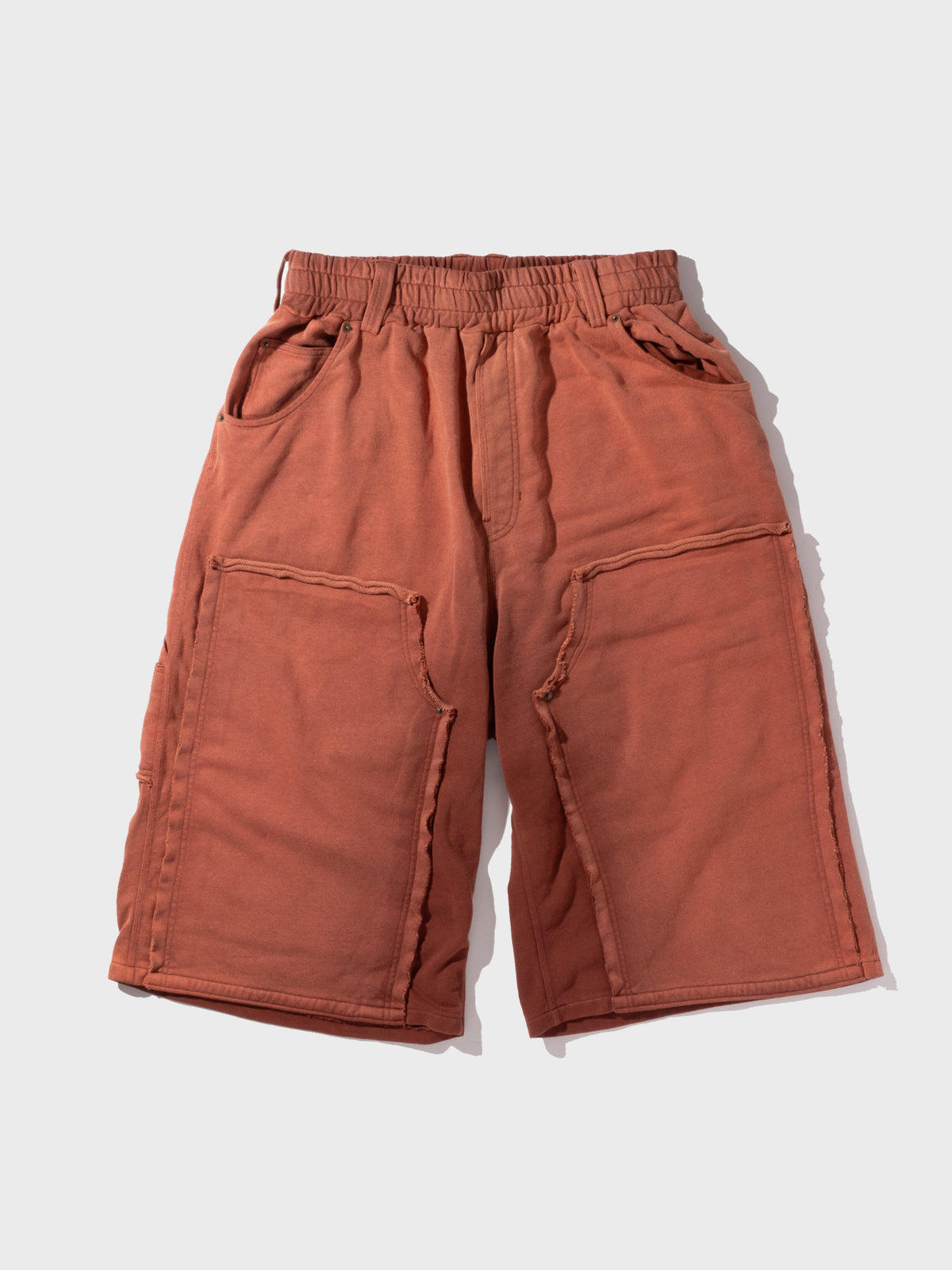 TYPE-005 Double Knee Tactical Sweat Shorts DARKORANGE – BONKNOW FREAKS