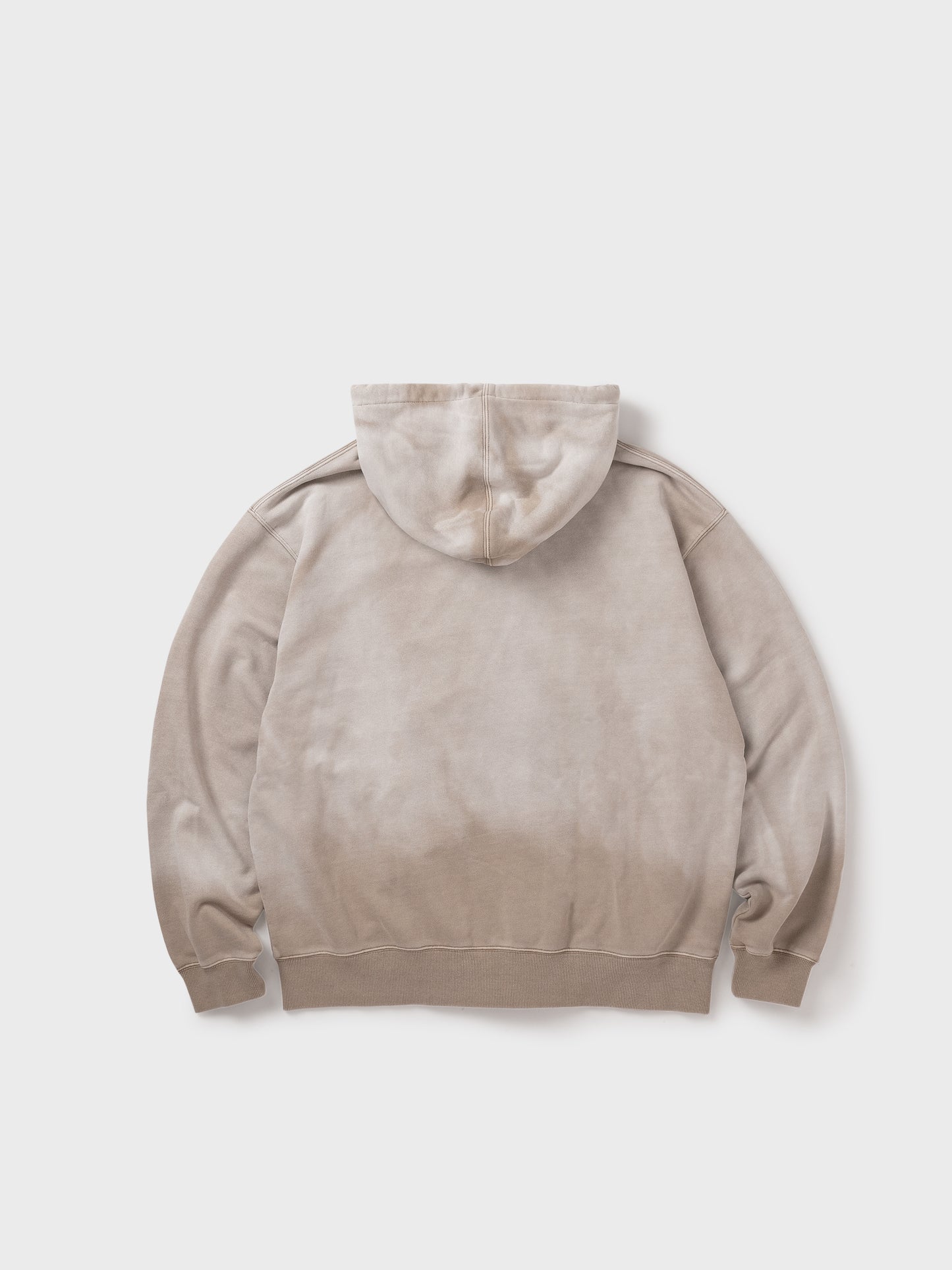 TYPE-003 Faded Heavy Zip Hoodie BEIGE