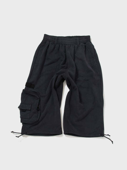 【7/24 20:00~】TYPE-002 Giant Pocket Sweat Shorts BLACK